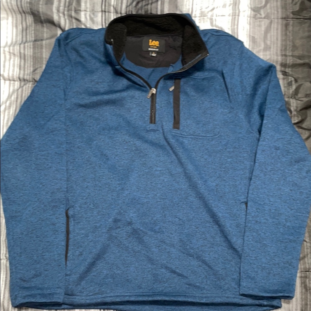Men's Blue Quarter-Zip Sweater